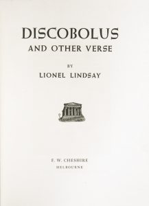 Discobolus and other verse (Margaret Coen's copy)