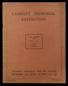 Lambert memorial exhibition