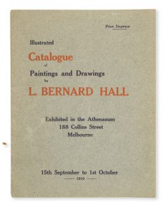 Illustrated catalogue of paintings and drawings by L. Bernard Hall