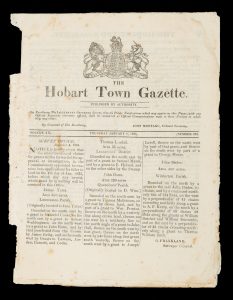 The Hobart Town Gazette (complete run of issues for the year 1835)