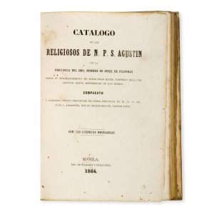 Catálogo de los religiosos de N.P. S. Agustin de la Provincia del Smo. Nombre de Jesus de Filipinas