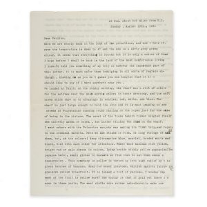 [POLYNESIA] Original letter containing vivid descriptions of Tahiti and Rarotonga. August, 1934.