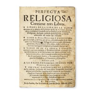 Perfecta religiosa : contiene tres Libros.