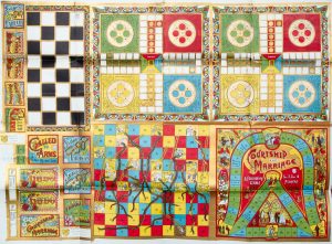 National Game Company lithographed printer's proof for board games.