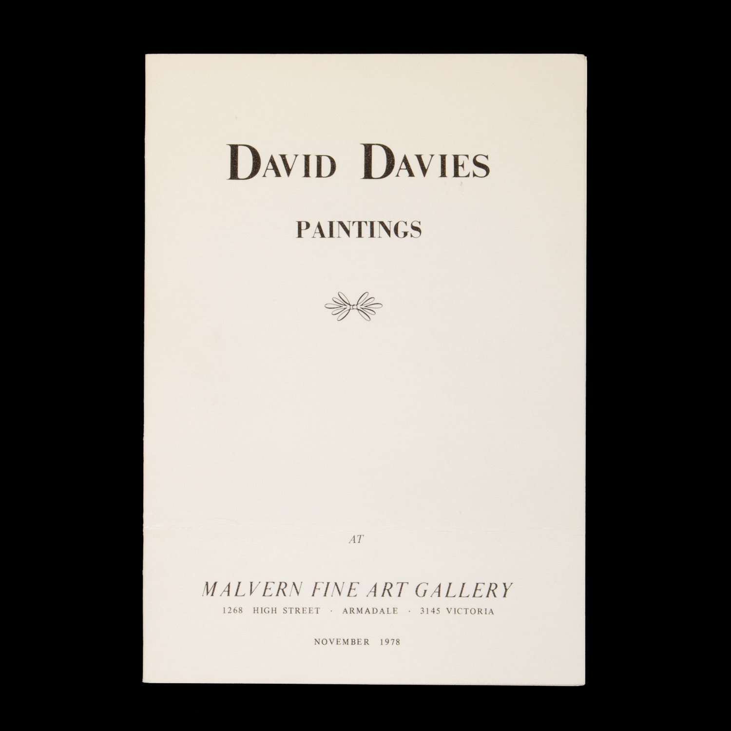 David Davies paintings, at Malvern Fine Art Gallery Douglas Stewart