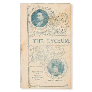 [EARLY AUSTRALIAN CINEMA] The Lyceum. Pitt Street. Sole Director: C. Spencer. Week commencing Saturday, June 6. Spencer's Theatrescope Coy. Sixth Season.