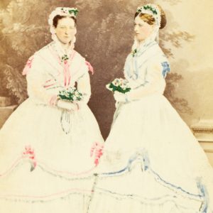 Miss Motherwell and Miss Champ (afterwards Lady Philp), bridesmaids to Fanny McGaw.