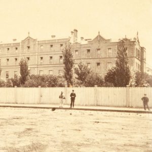 View of the Melbourne Hospital. Early 1860s.