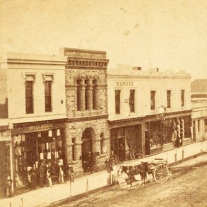 View of Rundle Street, Adelaide, circa 1864.