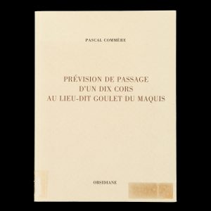Prévision de passage d'un dix cors au lieu-dit Goulet du maquis