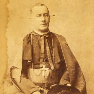 Studio portrait of Cardinal Moran, Archbishop of Sydney, late 1880s.