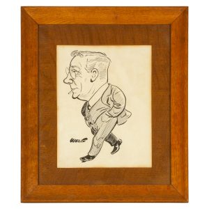 Caricature of G. H. Smith, stage manager of His Majesty's Theatre, Melbourne, circa 1930.