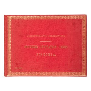 [FEDERATION] Commonwealth Celebrations. Souvenir invitation cards. Victoria. May 1901.