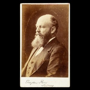 Studio portrait of Joseph Grafton Ross, Sydney businessman and philanthropist, circa 1874.