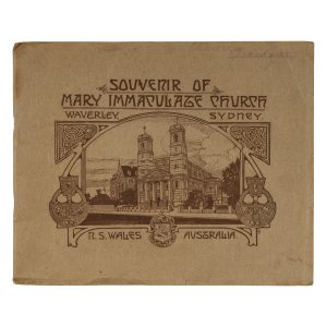 Souvenir of Mary Immaculate Church, Waverley, Sydney, New South Wales, Australia, 1930