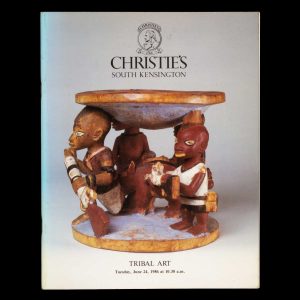 Christie's South Kensington. Tribal art. For sale by auction. Tuesday, June 24, 1986 at 10.30 a.m.