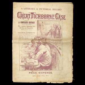 A Literary & pictorial record of the Great Tichborne case : containing a complete history of this cause celebre, with numerous engravings from sketches and photographs, reprinted from the Graphic, and facsimile autographs of letters, now published for the first time.